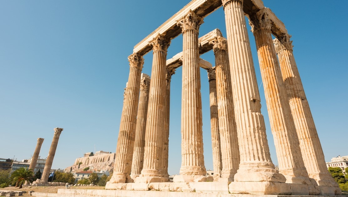 Photo of the Temple of Olympian Zeus in Athens